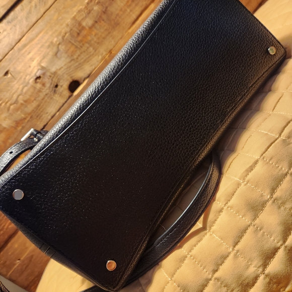 Kate Spade Black Leather Tote Bag - Picture 9 of 10